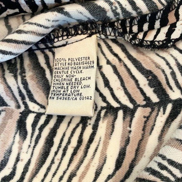 Alison Daley Blouse Top Sz 12 Animal Print Jungle Long Sleeve Button Collared - Picture 12 of 12